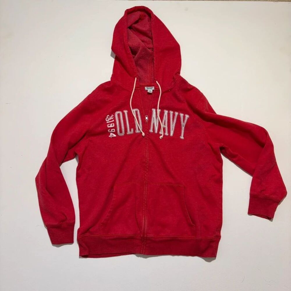 Y2K Women's Old Navy Zip Up Jacket Red